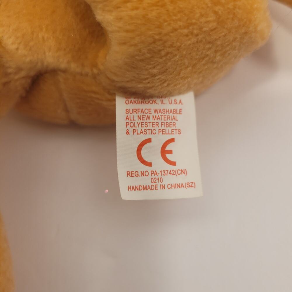 Ty Yellow Birthday Bear with Colorful Party Hat - Picture 4 of 7